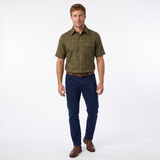 Country Classics Mens Short Sleeve Check Shirt - Chatsworth Green