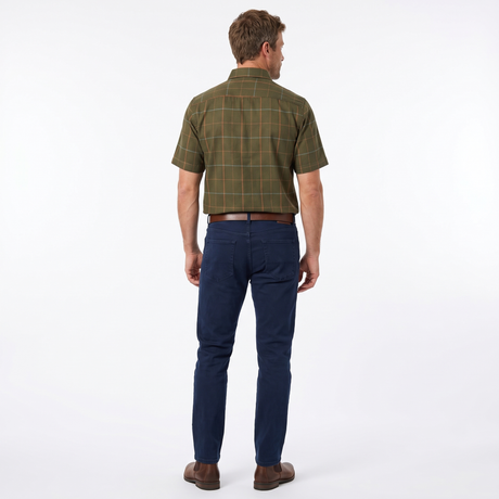 Country Classics Mens Short Sleeve Check Shirt - Chatsworth Green