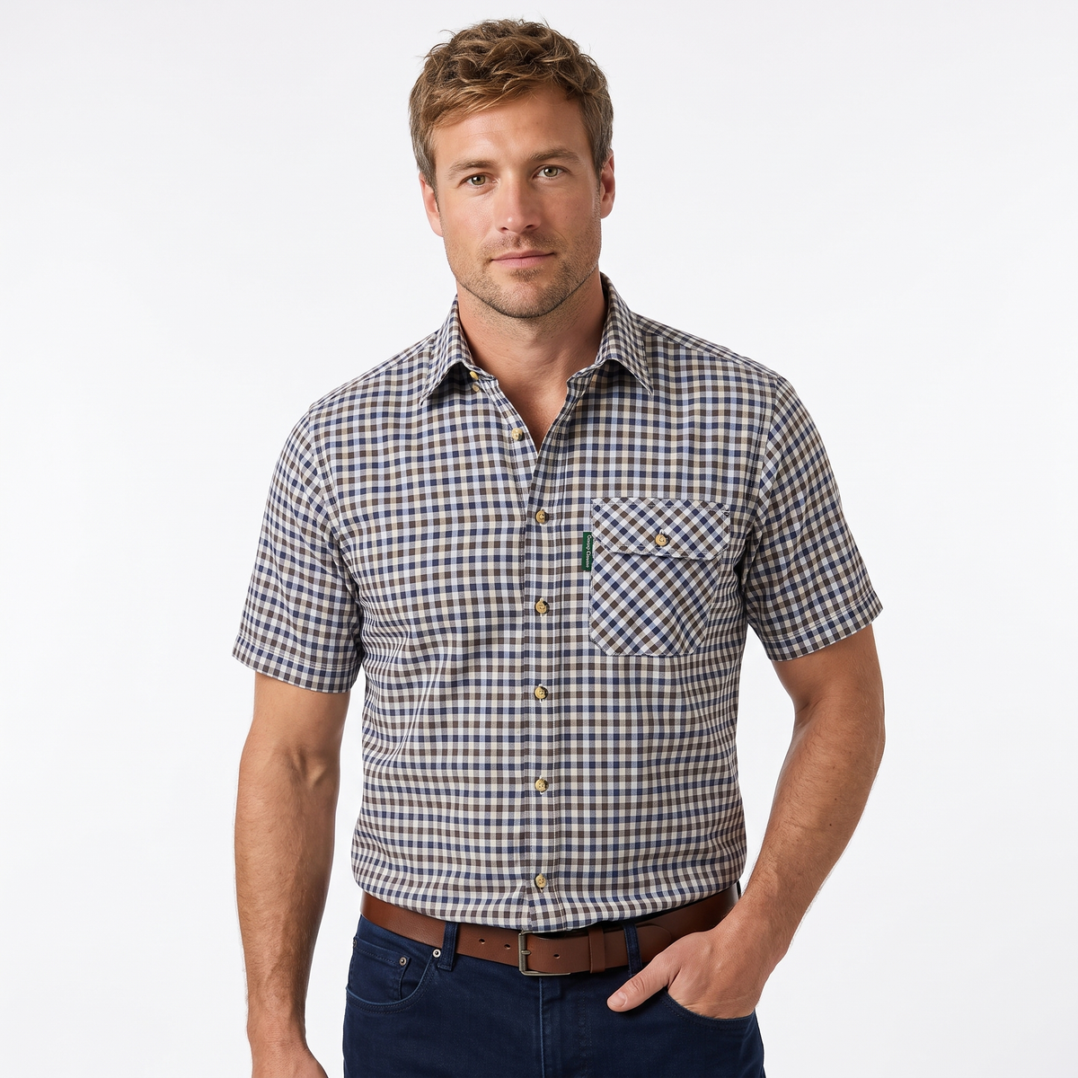 Country Classics Mens Short Sleeve Check Shirt - Highclere