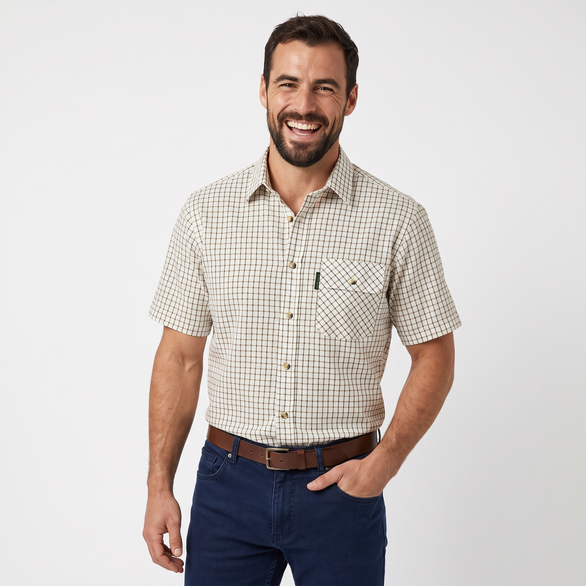 Country Classics Mens Short Sleeve Check Shirt - Tattersall