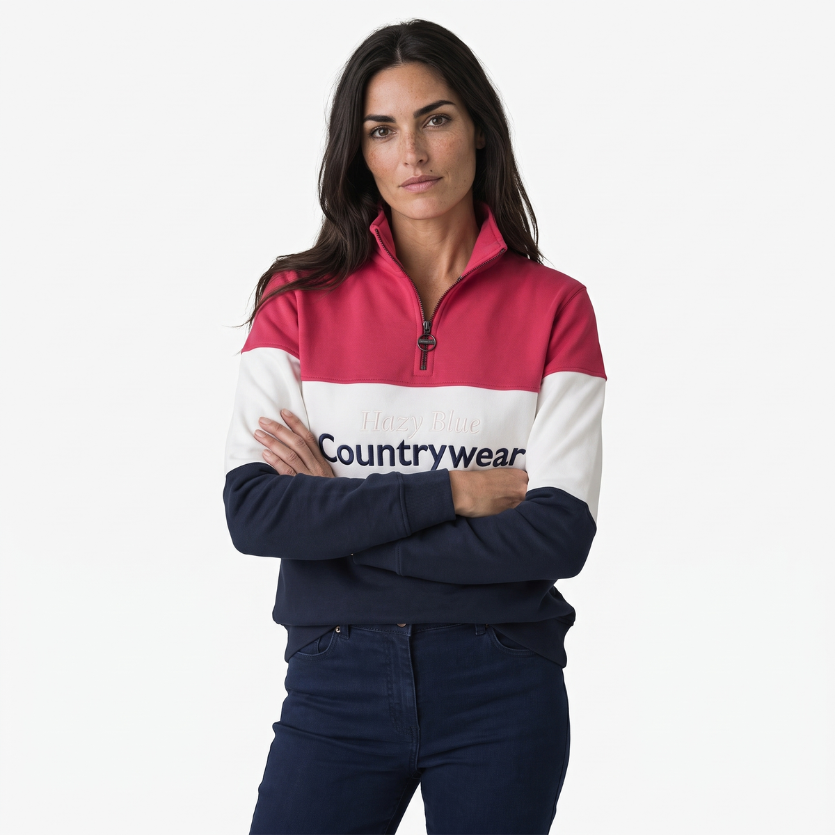 Hazy Blue Countrywear Henley Sweatshirt