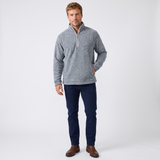 Hazy Blue Haden Mens Half Zip Fleece