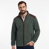 Hazy Blue Marlon Mens Padded Fleece Quilted Jacket