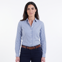 Hazy Blue Women's Cotton Long Sleeve Check Shirt - Romy