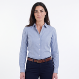 Hazy Blue Women's Cotton Long Sleeve Check Shirt - Romy