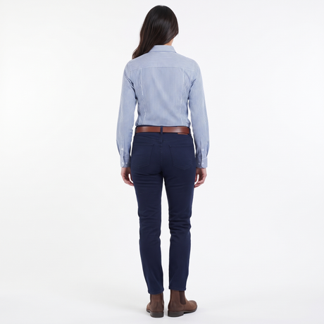 Hazy Blue Women's Cotton Long Sleeve Check Shirt - Romy