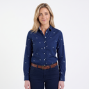 Hazy Blue Womens Ladies Long Sleeve Shirt - Vinita