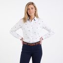 Hazy Blue Womens Ladies Long Sleeve Shirt - Vinita