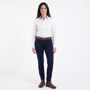 Hazy Blue Womens Long Sleeve Shirt - Leesha
