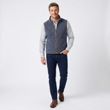 Hazy Blue Mens Fleece Waistcoat Gilet Bodywarmer - Bentley