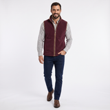 Hazy Blue Mens Fleece Waistcoat Gilet Bodywarmer - Bentley