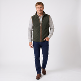Hazy Blue Mens Fleece Waistcoat Gilet Bodywarmer - Bentley