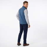 Hazy Blue Mens Fleece Waistcoat Gilet Bodywarmer - Bentley