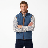 Hazy Blue Mens Fleece Waistcoat Gilet Bodywarmer - Bentley