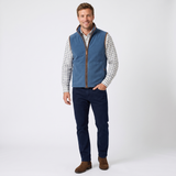 Hazy Blue Mens Fleece Waistcoat Gilet Bodywarmer - Bentley