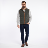 Hazy Blue Mens Fleece Waistcoat Gilet Bodywarmer - Bentley