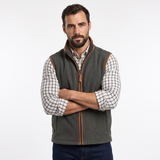 Hazy Blue Mens Fleece Waistcoat Gilet Bodywarmer - Bentley