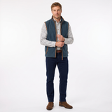 Hazy Blue Mens Fleece Waistcoat Gilet Bodywarmer - Bentley