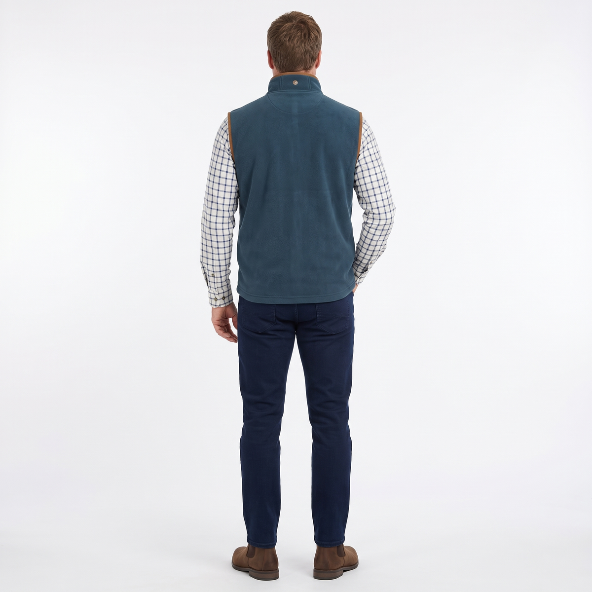 Hazy Blue Mens Fleece Waistcoat Gilet Bodywarmer - Bentley