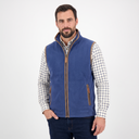 Hazy Blue Mens Fleece Waistcoat Gilet Bodywarmer - Bentley