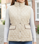 Hazy Blue Joanne Quilted Gilet