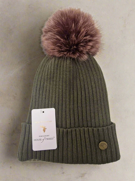 House Of Tweed Womens Luxury Warm Pom Pom Beanie Hat - Just £13.99! Shop now at Warwickshire Clothing. 