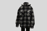 Hazy Blue Logan Fleece Lined Lumberjack Shirt Jacket