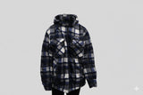 Hazy Blue Logan Fleece Lined Lumberjack Shirt Jacket