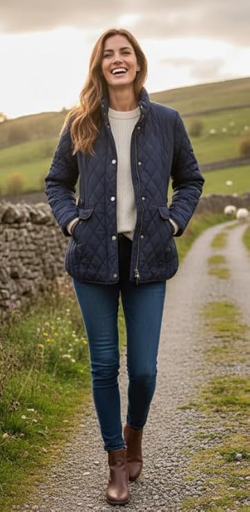 Hazy Blue Louise Quilted Jacket