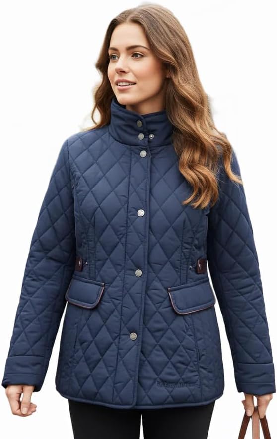 Hazy Blue Louise Quilted Jacket