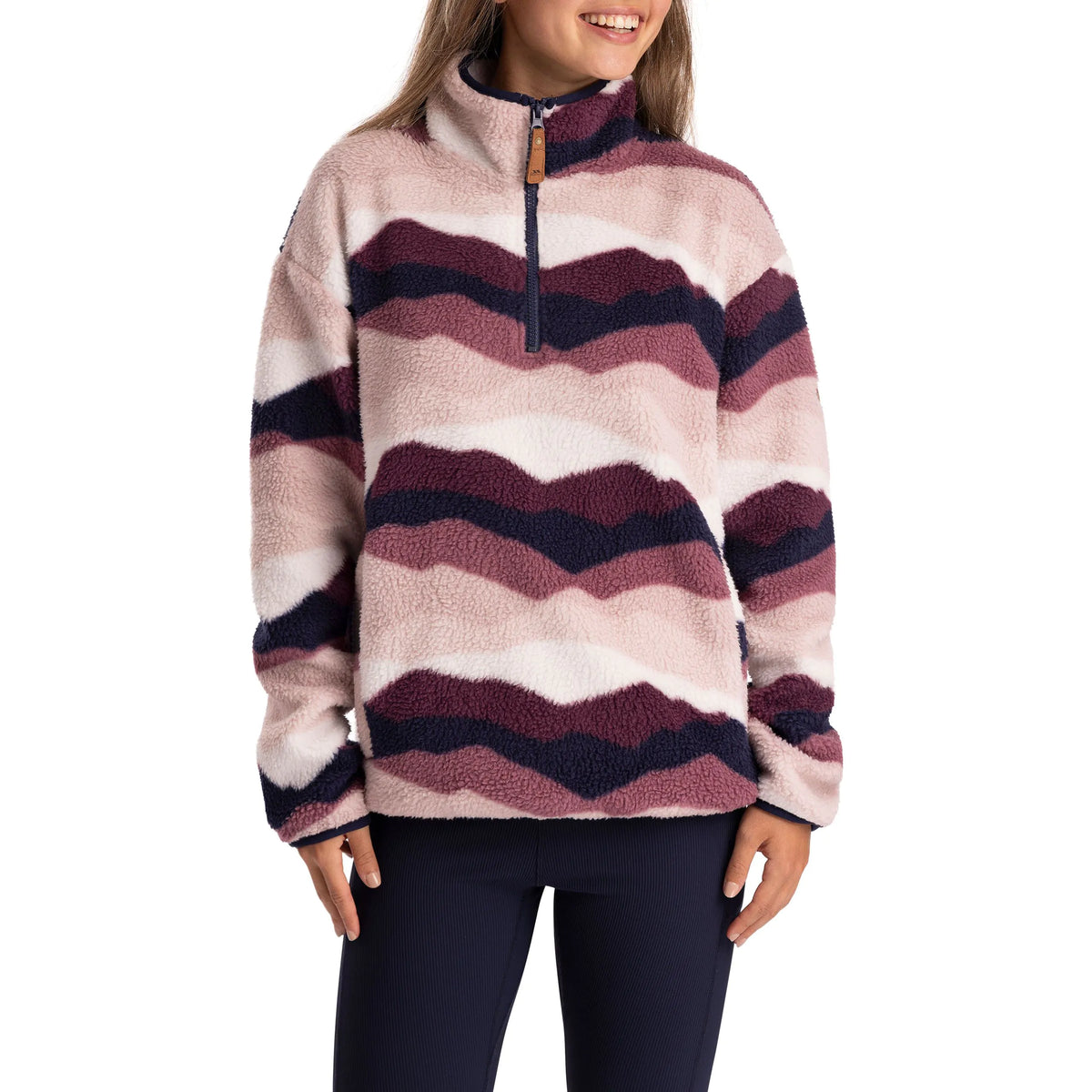 Trespass Womens 1/2 Zip Sherpa Fleece Ovie