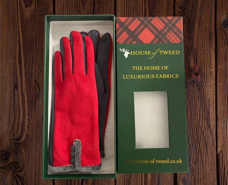 House Of Tweed Ladies Faux Suede Soft Gloves One Size - Just £14.99! Shop now at Warwickshire Clothing. 