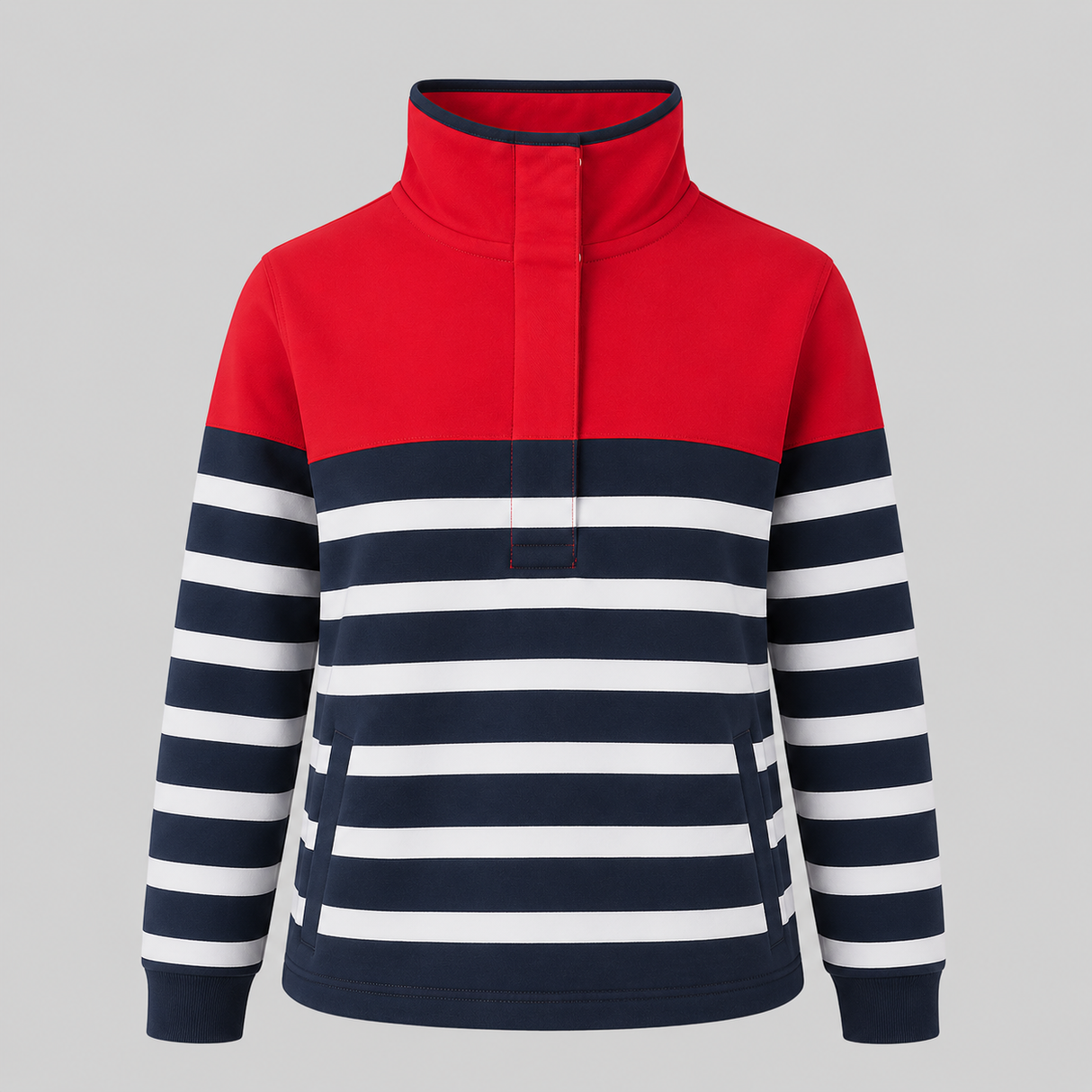 Hazy Blue Womens Pullover Sweatshirts - Tasha
