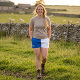 Hazy Blue Nelson Unisex Colour Block Shorts