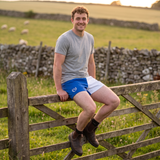 Hazy Blue Nelson Unisex Colour Block Shorts