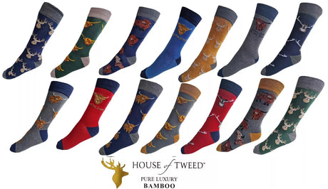 Mens House Of Tweed Luxury Mens Premium Bamboo Socks Scotland Clans - Just $6.99! Shop now at Warwickshire Clothing. Free Dellivery.
