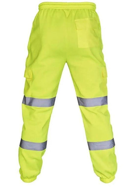 Mens Hi Vis Jogging Bottoms - Yellow - Just £17.99! Shop now at Warwickshire Clothing. 