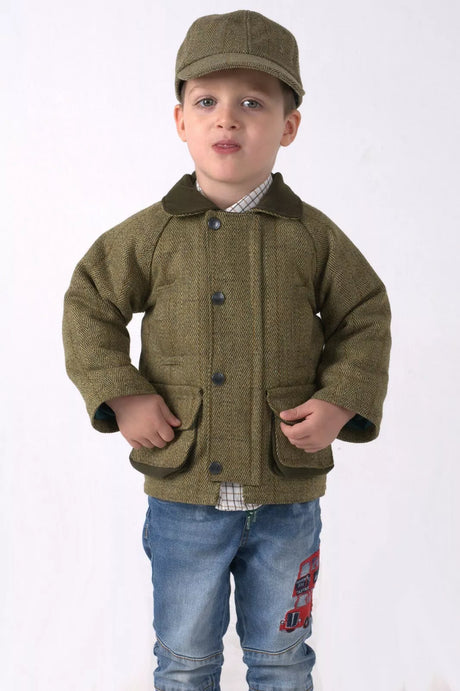 Bronte Kids Unisex Tweed Racing Jacket – Timeless Country Elegance - Just £44.99! Shop now at Warwickshire Clothing. 