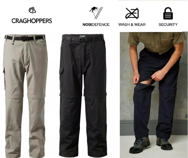 Craghoppers Mens Kiwi Zip Off Convertible Nosi Trousers - Just $39.99! Shop now at Warwickshire Clothing. Free Dellivery.