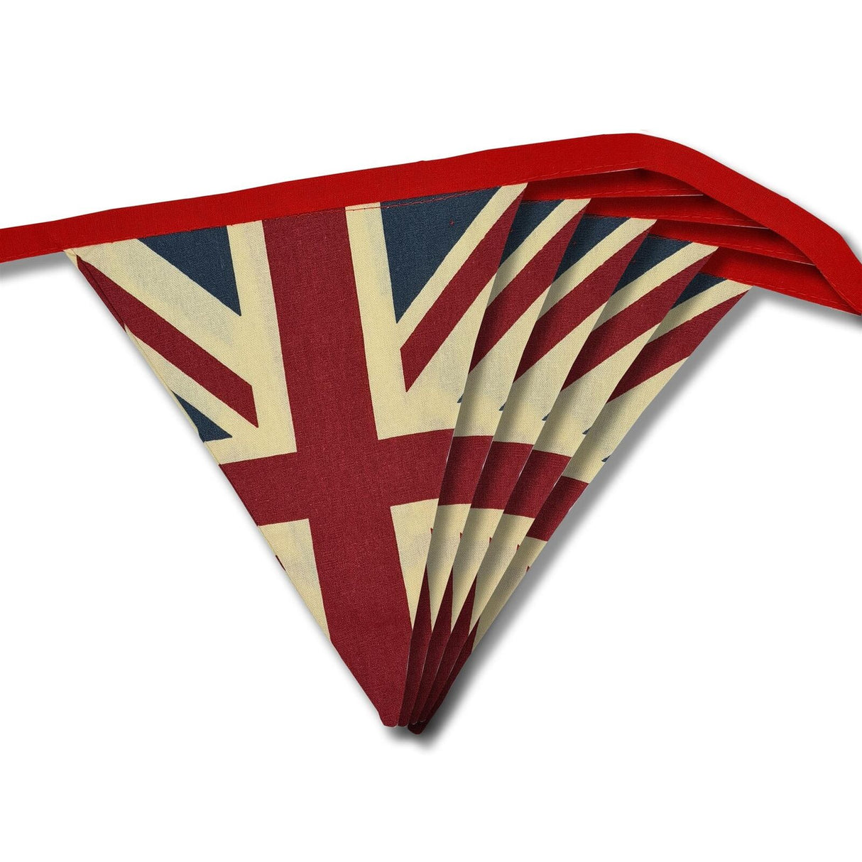 Union Jack Fabric Bunting Adult Blue Red White 3 Metres Union Jack Fabric Bunting Adult Blue Red White 3 Metres