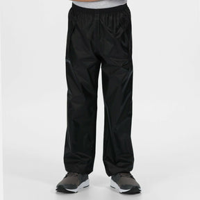 Regatta Navy Children Kids Waterproof Over Trousers - Black - Just £7.95! Shop now at Warwickshire Clothing. 