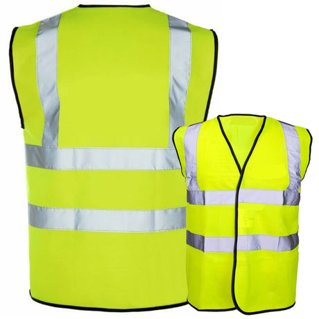 Yellow Hi Visibility Work Safety Reflective Vests - Premium clothing from Supertouch - Just $3.99! Shop now at Warwickshire Clothing