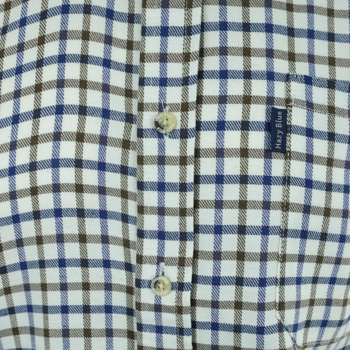Hazy Blue Mens Casual Country Check Long Sleeve Shirts