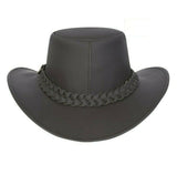 Hazy Blue Leather Australian Style Outback Cowboy Bute Style Hat - Just $19.99! Shop now at Warwickshire Clothing. Free Dellivery.