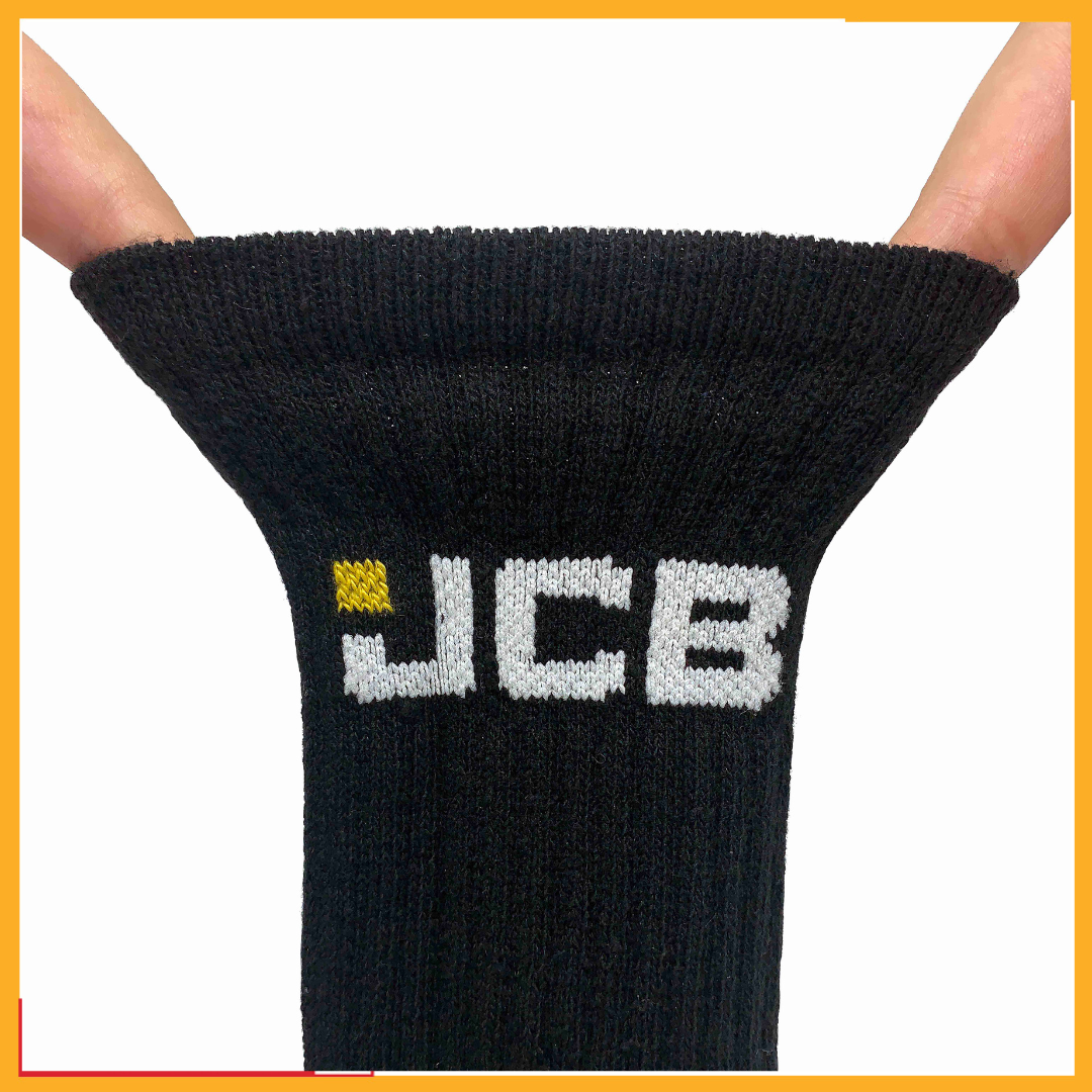 Men's Black Work Socks | JCB Workwear Range | 3 Pairs | U.K. Size 6-11 - Just $7.50! Shop now at Warwickshire Clothing. Free Dellivery.