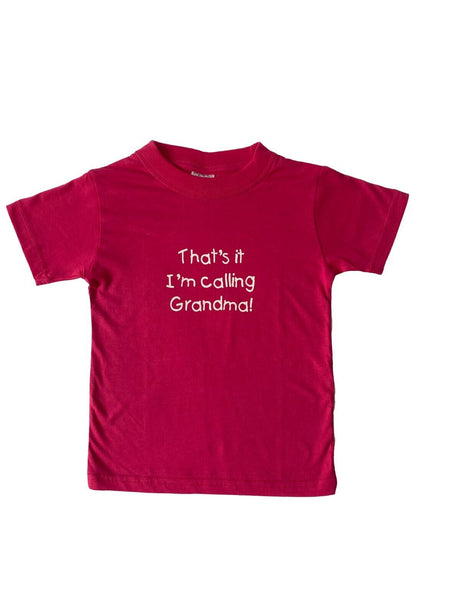 Hazy Blue Kids Thats It I'm Calling Grandad, Grandma & Nanny T-Shirts - Just £5.49! Shop now at Warwickshire Clothing. 