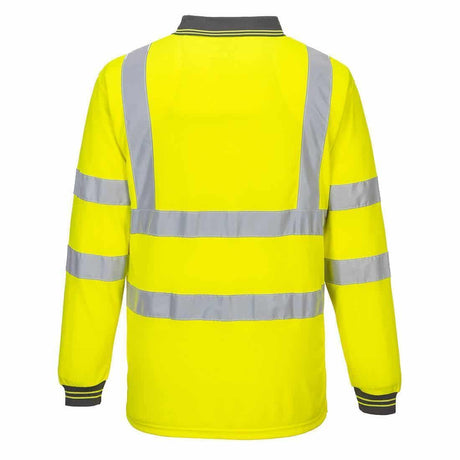 Aerotec Hi-Vis Long Sleeved Polo Shirt - Just £17.99! Shop now at Warwickshire Clothing. 