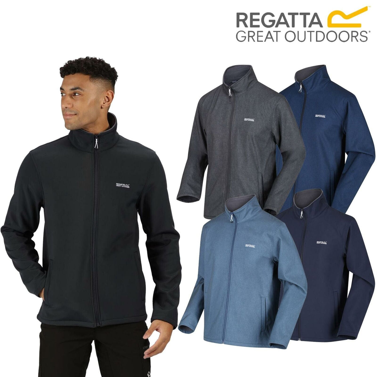 Regatta Heren cera v wind resistant soft shell jas Regatta Heren cera v wind resistant soft shell jas
