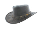 Hazy Blue Leather Australian Style Outback Cowboy Bute Style Hat - Just £17.99! Shop now at Warwickshire Clothing. 