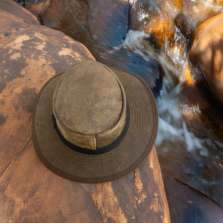 Hazy Blue Unisex Leather Fedora-Style Formal Hat - Tamworth - Just £24.99! Shop now at Warwickshire Clothing. 